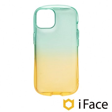 日本 iFace iPhone 14 Look in Clear Lolly 抗衝擊透色糖果保護殼 - 杏黃森綠色 14 Pro