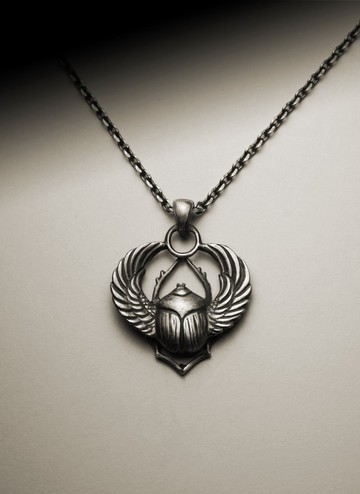 聖甲蟲翅膀項鍊