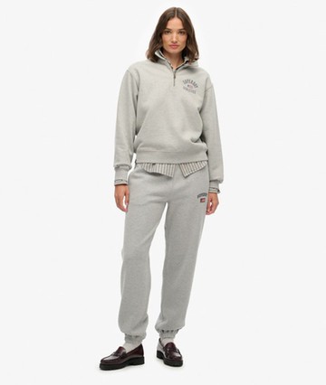 Superdry Women's Athletic Essential Boyfriend Joggers Grey Size: 12
