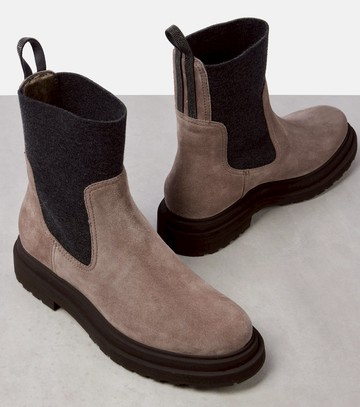 Brunello Cucinelli Suede ankle boots