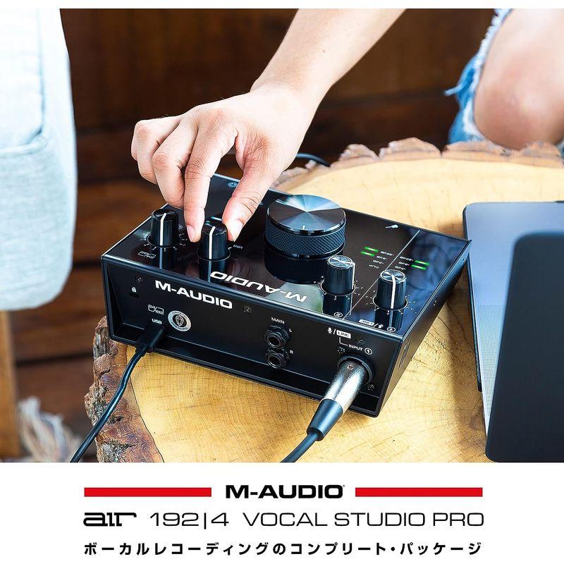 M-Audio DTMセット 2イン 2アウト 24 192 USB オーディオインターフェース・コンデンサーマイク・ショックマウント・XL