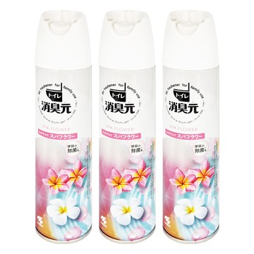 KOBAYASHI 小林製藥 消臭元 浴廁用芳香噴霧  SPA花  280ml  3瓶