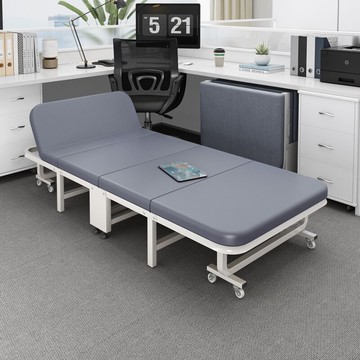 【免運費/免開票】 折疊床辦公室午休神器單人午睡床便攜簡易陪護床成人家用四折小床