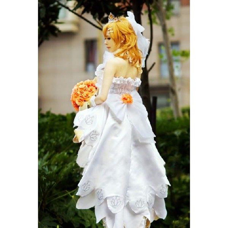 ラブライブ！高坂穂乃果 ウェディング編 コスプレ衣装 Ｍサイズ フルセット コスプレ】Love Live!（ラブライブ!） 高坂穂乃果 花嫁の結婚式