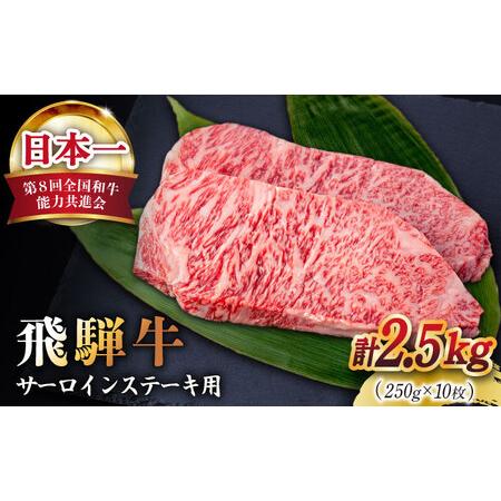 ふるさと納税 12 21お申込みまで　A4等級以上 サーロイン ステーキ用 10枚（2.5kg） 和牛 ブランド牛 国.. 岐阜県多治見市