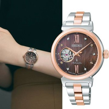 SEIKO 精工錶  LUKIA 限量 開芯鏤空 機械錶 女錶 手錶-4R38-02L0B /SSVM066J_sk043