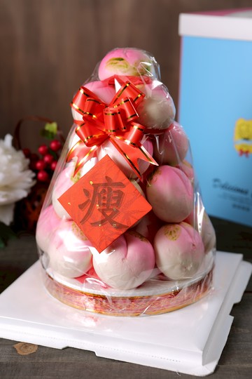 【和平壽桃】和平壽桃 【瘦字】桌上型壽桃塔 慶生壽桃 生日禮 台灣人的生日蛋糕