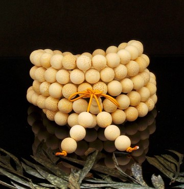 金絲竹 108粒 8mm 木珠手錬 ( 115030 )