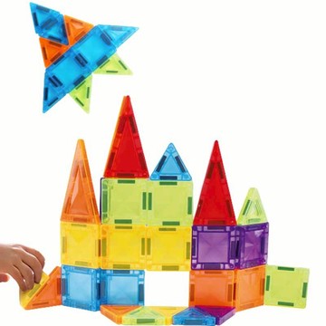 (支持隔日到貨)口袋磁力片 鐵盒裝 小糖果磁力片  迷你磁力片 口袋迷你磁力片 搭飛機等餐旅行 拼圖 教具 磁力片積木