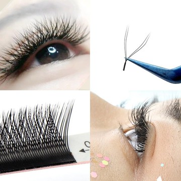 Y型編織嫁接睫毛 郁金香一秒開花種植假睫毛網狀交叉自動開花睫毛【摩可美家】