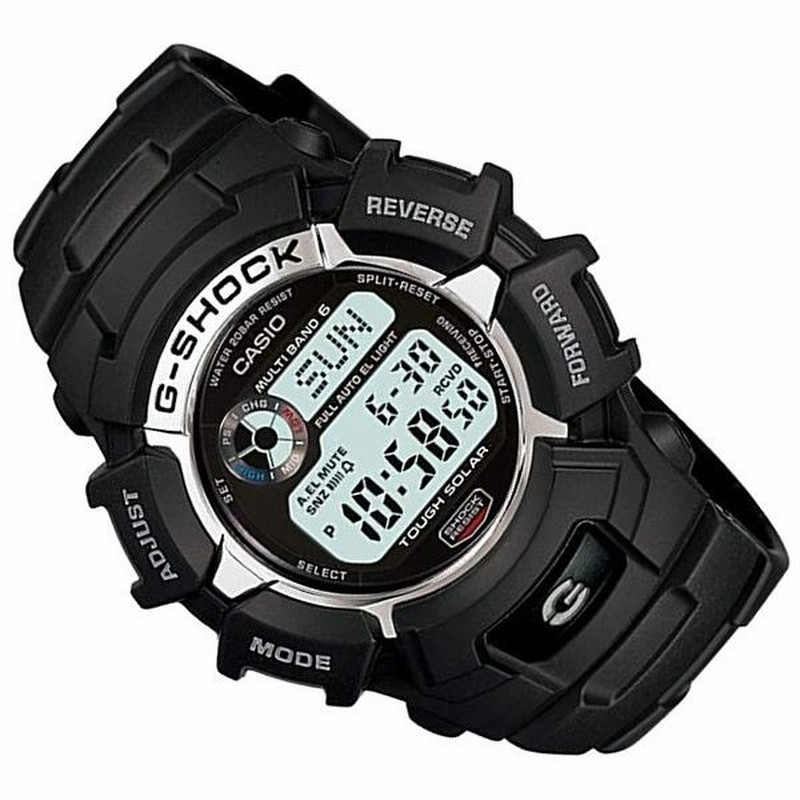 CASIO G-SHOCK カシオ Gショック ソーラー電波腕時計 ブラック ラバー