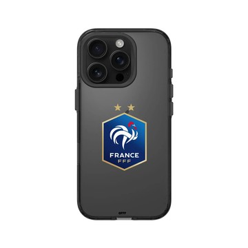 iPhone 16 Pro Clear (相機按鈕) 酷墨灰 - FFF - Logo - Center