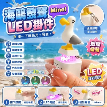 🐦🐦海鷗mine🐦語音按鍵 海鷗解壓鑰匙扣 充電款發聲掛件 高效整蠱語音按鍵玩具 包包掛件 解壓按鍵 創意禮物
