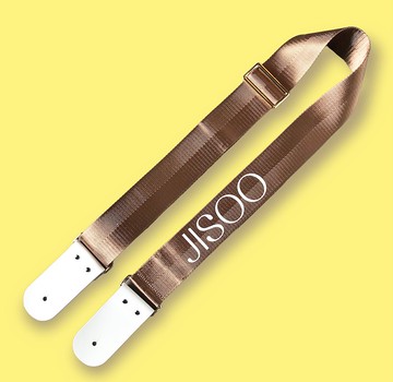 個性化定制米色吉他背帶