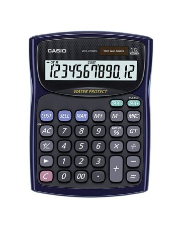 CASIO  WD-220MS-BU計算機12位
