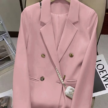 外套女 秋冬外套 保暖外套 女生外套糖果綠色炸街小西裝外套女2024年春秋新款韓版網紅氣質小個子休閒927