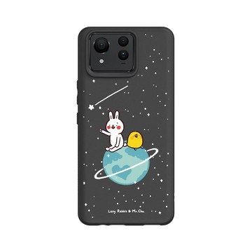 Zenfone 11 Ultra SolidSuit 黑 - 懶散兔與啾先生 Lazy Rabbit and Mr.Chu - 小宇宙