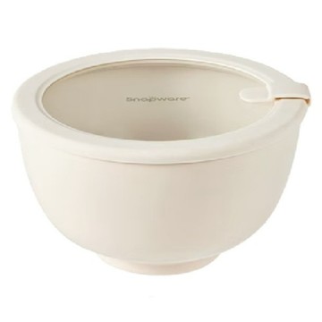 Corelle Brands 康寧餐具 SNAPWARE 鋅light輕瓷不鏽鋼真空保溫碗  奶油杏  1個