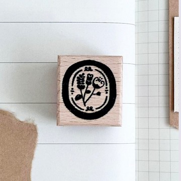 花朵圓框 | 印章