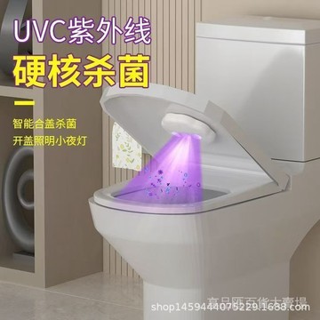 臺灣現貨 馬桶紫外線殺菌燈 UVC 坐便消毒燈 廁所除臭燈 智能感應馬桶消毒儀 衛浴抑菌小工具