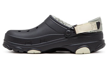 CROCS ALL TERRAIN LINED CLOG BLACK WHITE