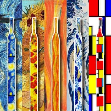 梵高浮世繪向日葵蒙德里安8mm扁鞋帶適配AJ1AF1空軍一號dunk歐文7