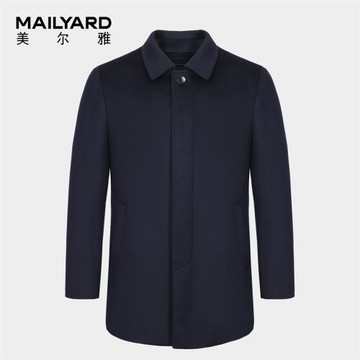 MAILYARD/美爾雅毛呢大衣 商務休閑男士冬季鵝絨內膽羊毛外套 149