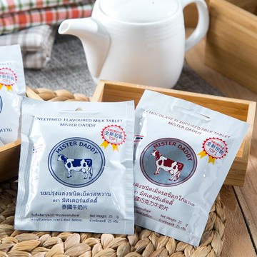 泰國Mister Daddy 牛奶片 25g (口味任選:原味/巧克力)
