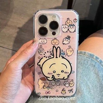 ins風可愛烏薩奇適用三星S23手機殼S20fe創意Note20支架S10+小眾9硅膠ultra軟S22女S23防摔保護套S21/A53/A70