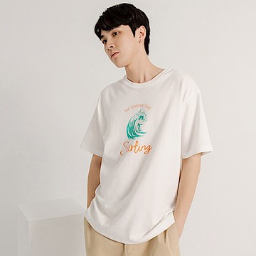 速乾空氣棉衝浪落肩短袖TEE-OB嚴選