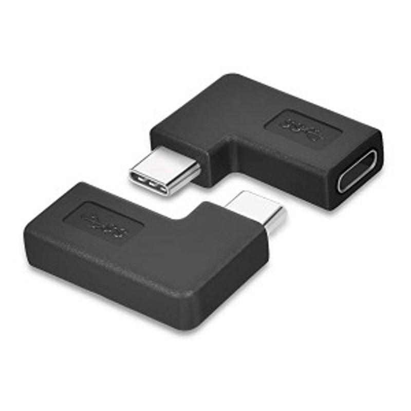 USB Type C 変換 L字 2点セット USB3.1 高速充電 + データ同期 10Gbps タイプc 変換アダプタ 90度 オス メス USB  c コネクター A... 通販 LINEポイント最大8.0%GET | LINEショッピング