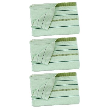 Partner dear 純棉毛巾3入組 柔軟舒適 吸水性佳 76 x 33cm  點線條紋款-顏色隨機  1包