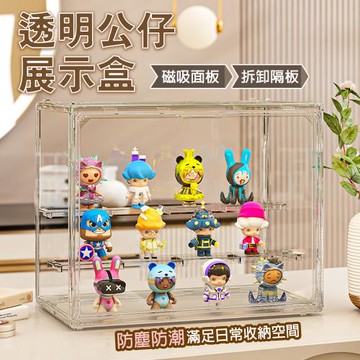 E-life-全透明階梯公仔展示盒(1入組)