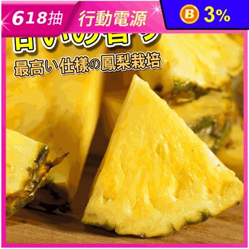 【台灣紅】屏東龍泉蜜鳳梨10斤金鑽鳳梨 箱購水果