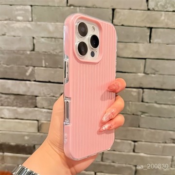 ✨限時下殺✨純色適用蘋果16手機殻iPhone15promax/14高級感13/12行李箱二閤一