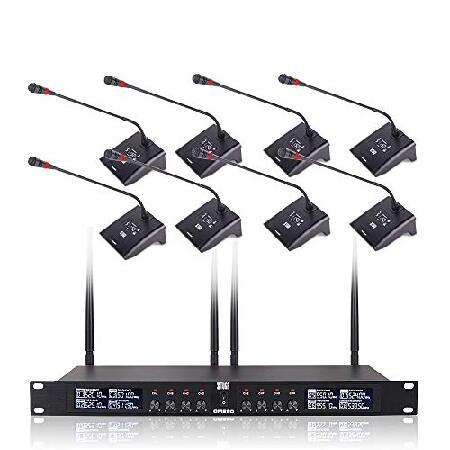 XTUGA CM280 UHF Channels Professional Gooseneck Microphone System Conference Mics Fixed frequency Super-low background noise＆designed for large con