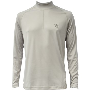 VITAL ENERGY鍺能量男中空快乾保暖衣 ( 高領 )(淺灰)