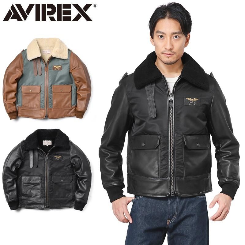 AVIREX アビレックス 6171071 ムートン コンビ ボマー ジャケット