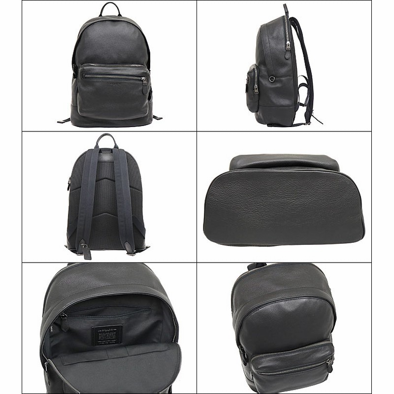 【美品】コーチ　2854 ペブルレザー　リュック　バックパック　2854 型押し COACH 送料無料 コーチ バッグ メンズ リュックサック ペブル
