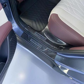 適用于23比亞迪海豹碳纖紋內外門檻條內外后護板防踩保護升級改裝