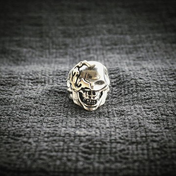 無為骷髏 —電流異相 925銀戒