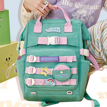 Vanwalk 出走 心情百搭少女旅行後背包 V2786  蜜瓜綠  30 x 13 x 44cm