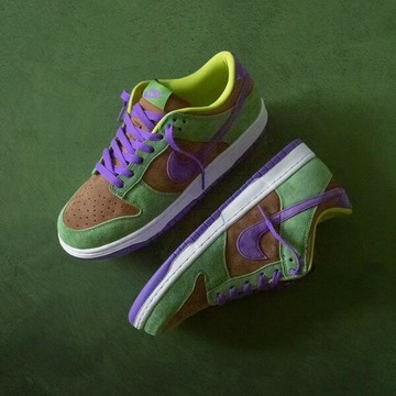 【蛇年最高折233】NIKE 休閒鞋 DUNK LOW VENEER 棕綠紫 醜小鴨 低筒 男 DA1469-200