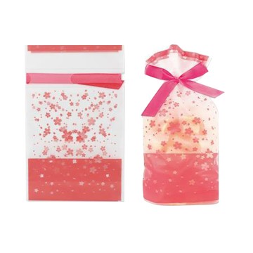 珠友Chuyu緞帶束口禮物袋/GB-10091/櫻落/235x147mm/3入/包