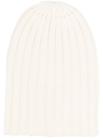 Laneus - ribbed cashmere beanie - men - Cashmere - One Size - Neutrals