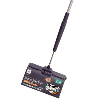 百研掀蓋式伸縮長柄膠黏拖把