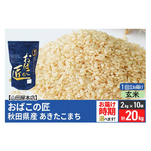 ふるさと納税 秋田県 美郷町 令和5年産 おばこの匠 秋田県産あきたこまち 20kg（2kg×10袋）秋田こまち お米 配送時期選べる