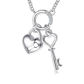 項鍊．真心守護．愛心．鑰匙．新年禮物