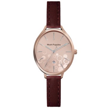 Hush Puppies 閃耀泡泡女錶(HP3905)-玫瑰金/29x34mm