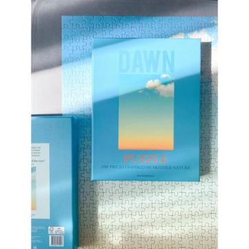 Printworks拼圖500片天空風景黎明黃昏黑夜自然冰川樹林云朵海浪